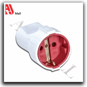 grounded female plug – 16a – 220v – white & red