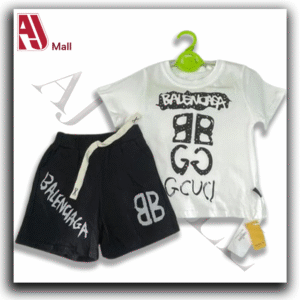 Boys’ Set – Printed T-Shirt & Shorts