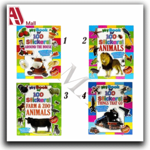 Children’s Educational Books with 100 Stickers – Various Themes