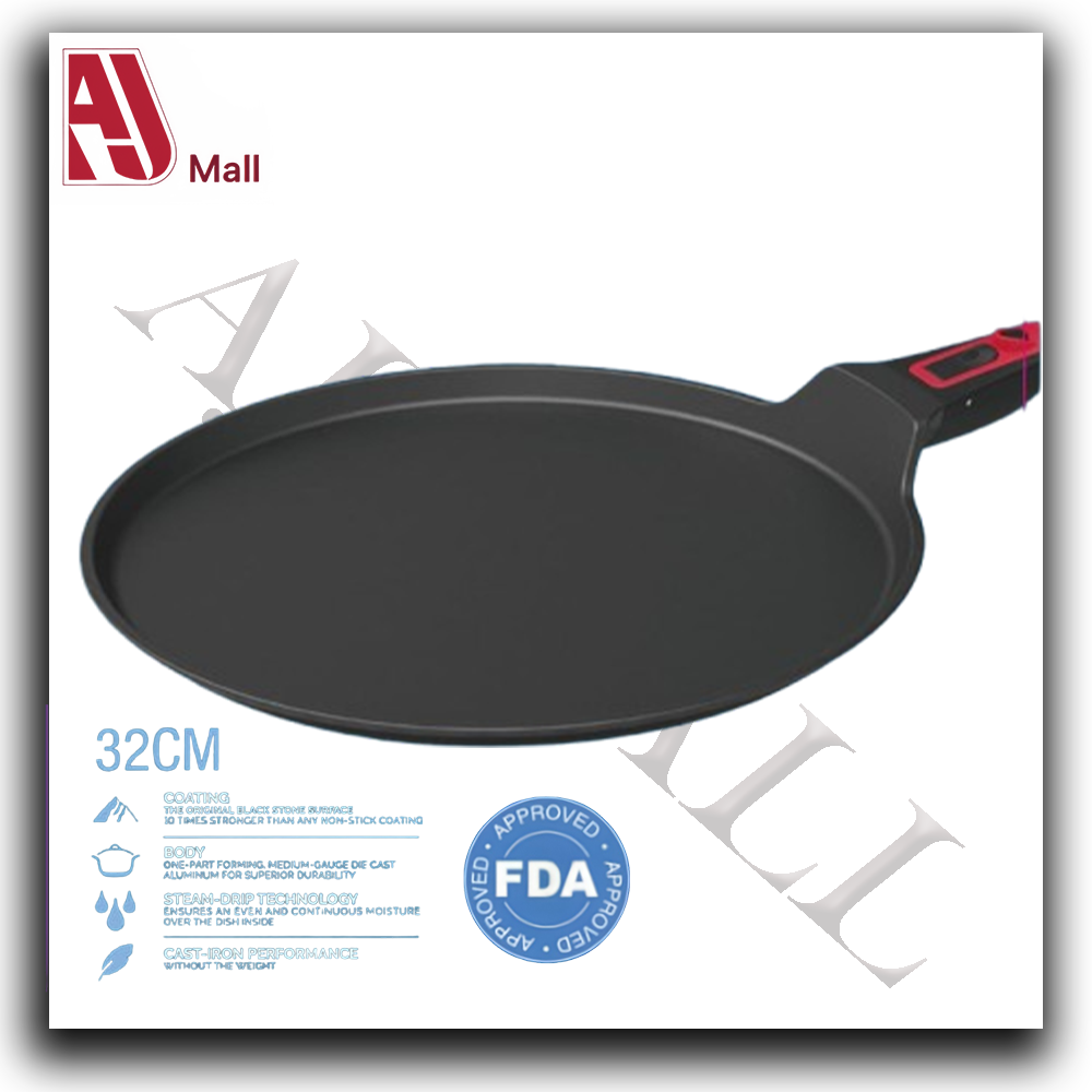 Barella – Non-Stick Flat Tawa Pan 32 cm (FDA Approved)
