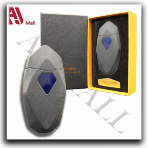 USB Rechargeable Lighter – Black, Grey & Gold