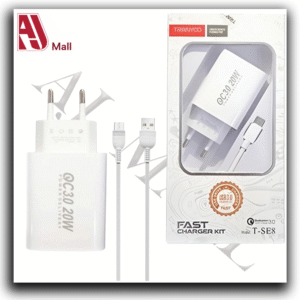 Tranyoo T-SE8 – 20W Fast Charger Kit (QC 3.0)