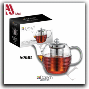 Dorsch 800 ml Glass Teapot with Stainless Steel Infuser