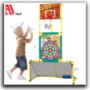 kids basketball shooting game with target board
