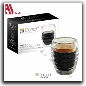 Dorsch Wavy Double-Wall Glasses – 200 ml (Set of 2)