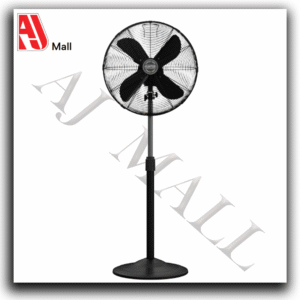 industrial standing fan – heavy duty pedestal fan (black)