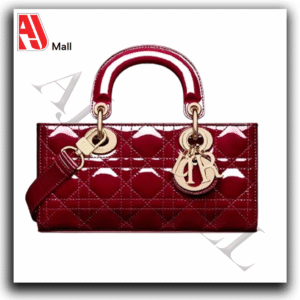 dior lady dior patent leather mini top handle bag