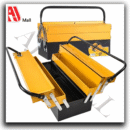 cantilever metal tool box – multi tray portable tool storage case