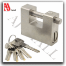 tri rhomb anti cut padlock