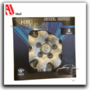 car wheel cover set – 15 inch silver hubcaps (4 pieces)