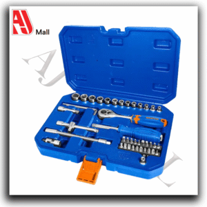 dyllu ratchet socket tool set with carry case