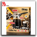 dsp glass electric coffee pot ka3037